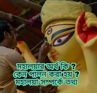 মহালয়া কি ? মহালয়া সম্পর্কে গুরুত্বপূর্ণ তথ্য - মহালয়া কেন শুভ নয় ? Mahalaya 2024